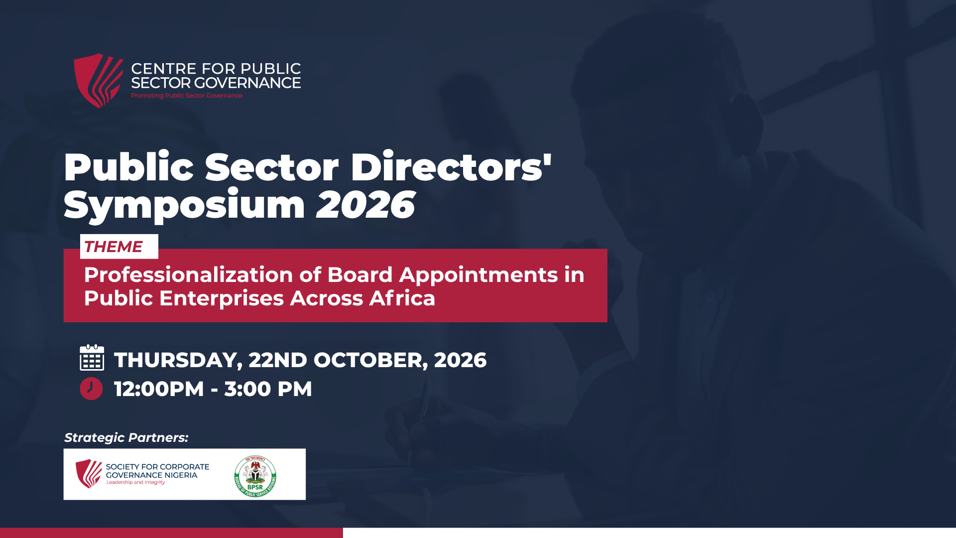 Public Sector Directors' Symposium 2026 - Professionalization of Board Appointments in Public Enterprises Across Africa