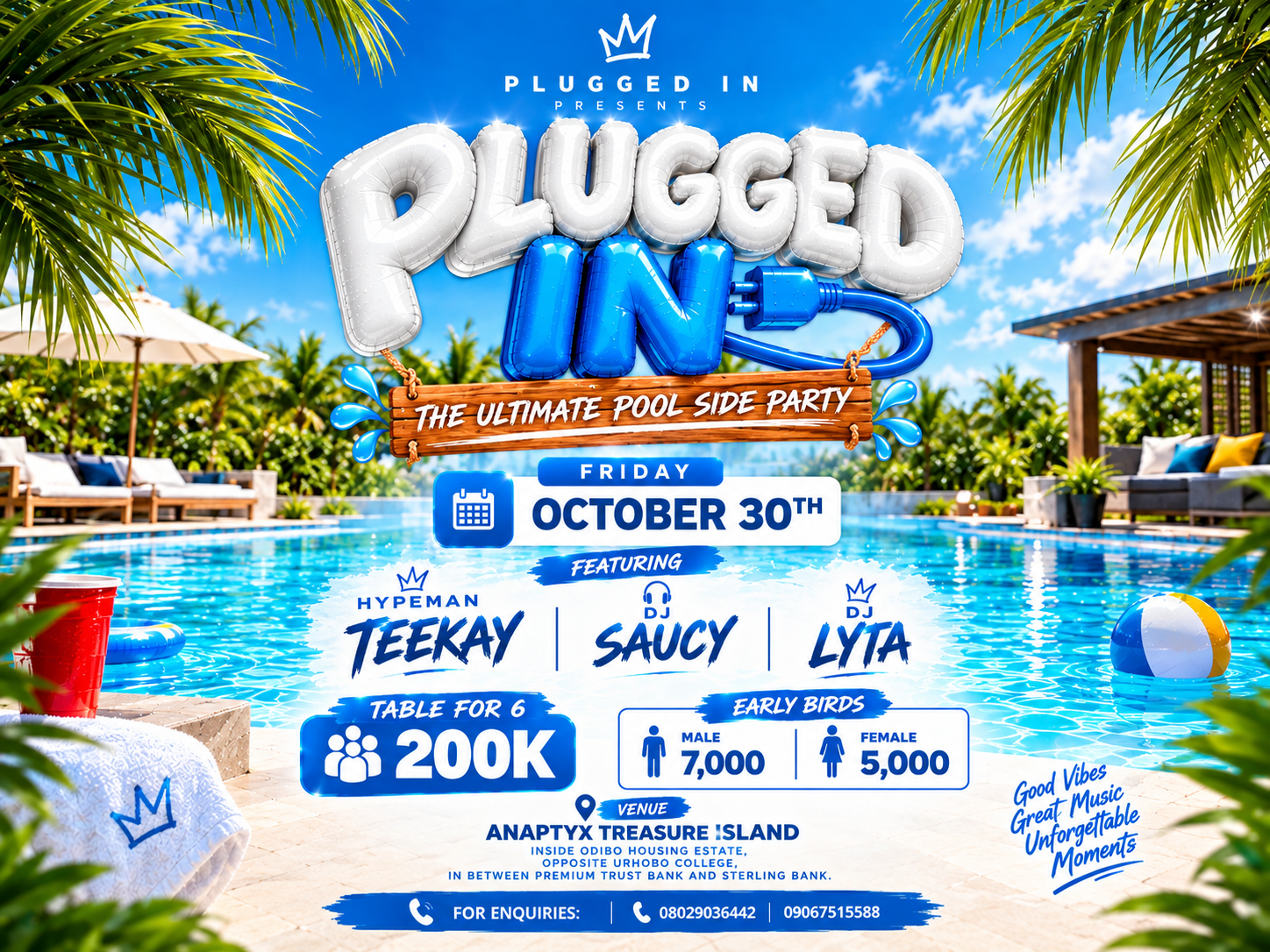 PLUGGED IN 3.0: ALL WHITE POOL PARTY π€