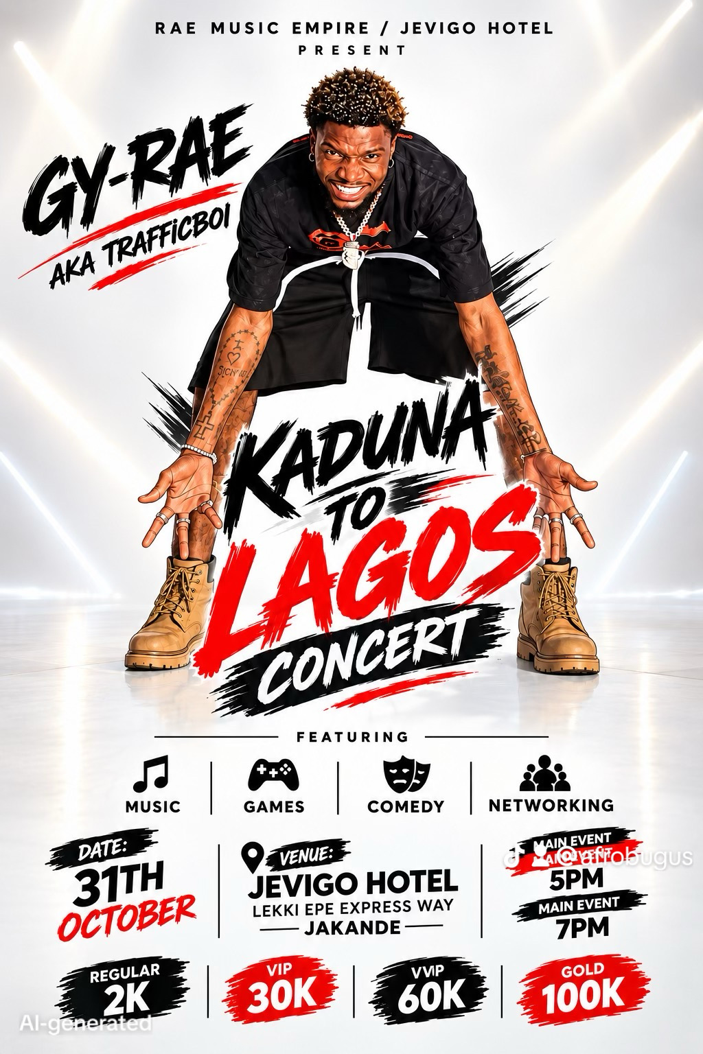 Kaduna to Lagos concert with Gy-Rae