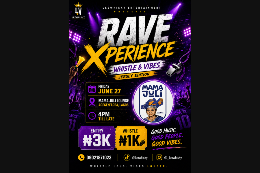 RAVE XPERIENCE — Whistle & Vibes (Jersey Edition) - event on Tickethub.ng