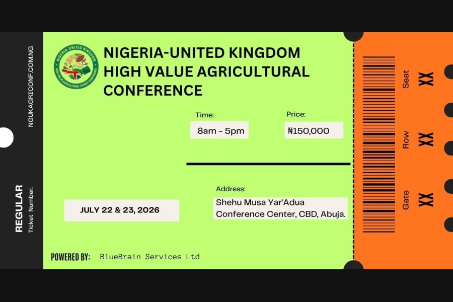 REGULAR: Nigeria-United Kingdom High Value Agricultural Conference - event on Tickethub.ng
