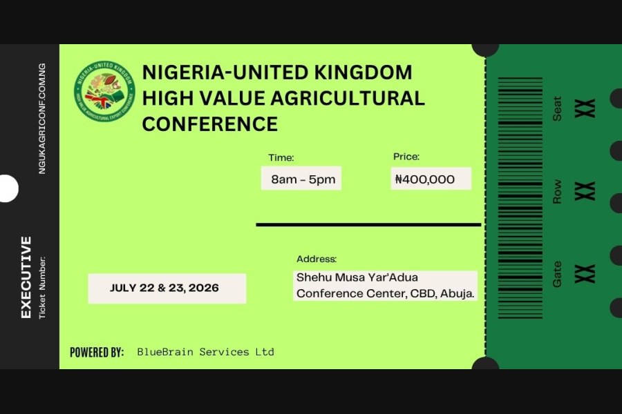 EXECUTIVE: Nigeria-United Kingdom High Value Agricultural Conference - event on Tickethub.ng