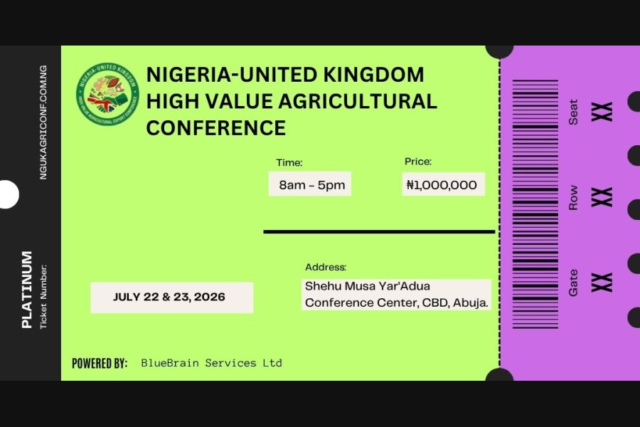 PLATINUM: Nigeria-United Kingdom High Value Agricultural Conference - event on Tickethub.ng