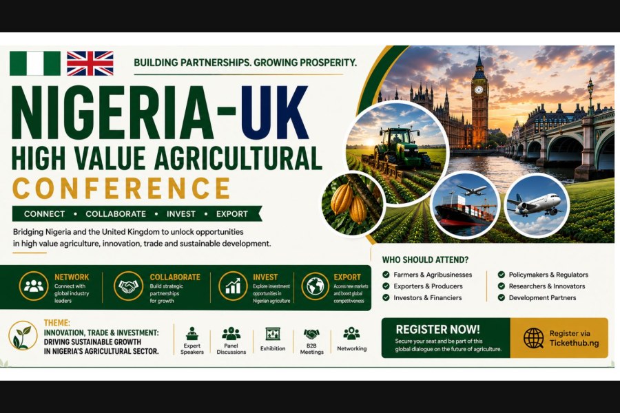 Nigeria-United Kingdom High Value Agricultural Conference - event on Tickethub.ng