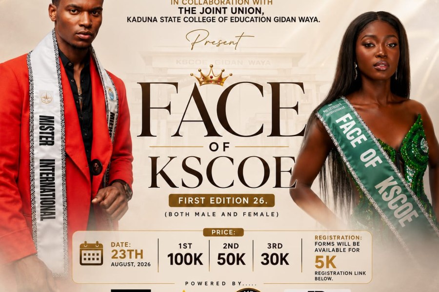 FACE OF KSCOE - event on Tickethub.ng