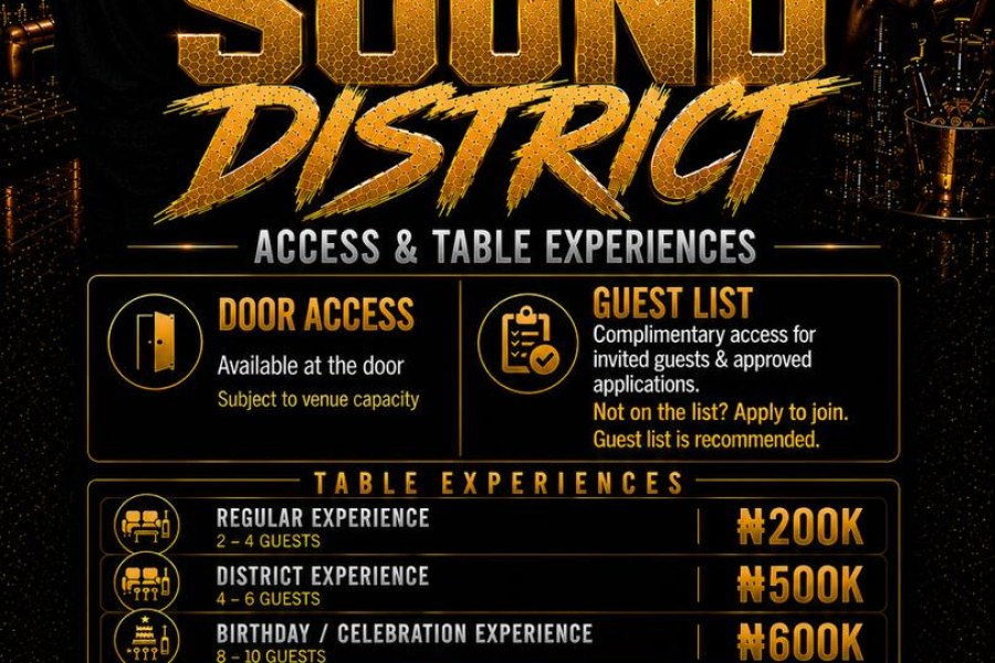 Sound District - event on Tickethub.ng
