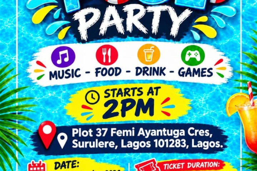 Summer pool party - event on Tickethub.ng