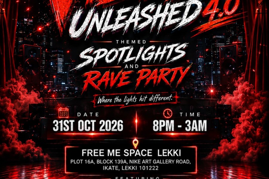 VIBEZ UNLEASHED 4.0 - SPOTLIGHTS & RAVE - event on Tickethub.ng