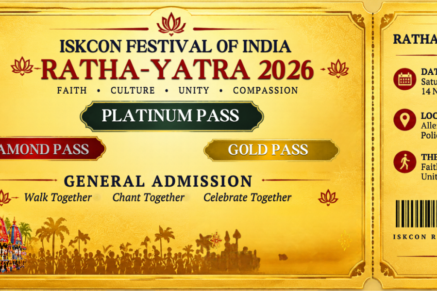ISKCON Festival of India – Lagos Ratha-Yatra 2026 - event on Tickethub.ng